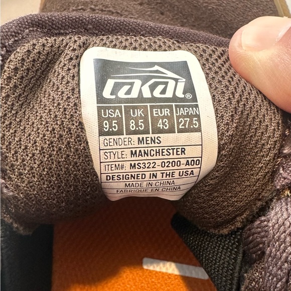 Lakai Manchester Chocolate Suede, Orange & Gum Sole Skate Sneakers - Men's 9.5 - Picture 5 of 8